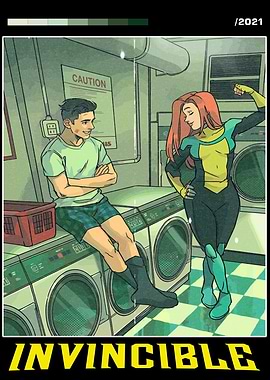Invincible Comic Cover - Laundry Day