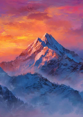 Majestic Mountain Sunrise