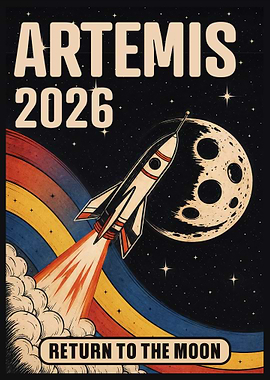 Artemis 2026 Return to the Moon Poster
