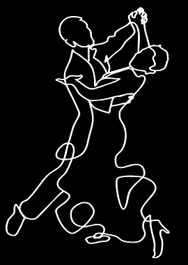 Couple dancing ballroom dance