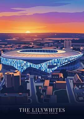 North London Football Stadium Art