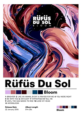 Rüfüs Du Sol Bloom Album Poster