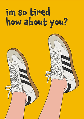 Tired Feet with Adidas Sneakers