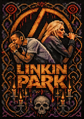 Linkin Park Cross Stitch Art