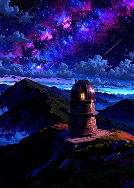 Observatory Under a Cosmic Sky