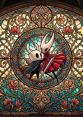 Hollow Knight Stained Glass Art