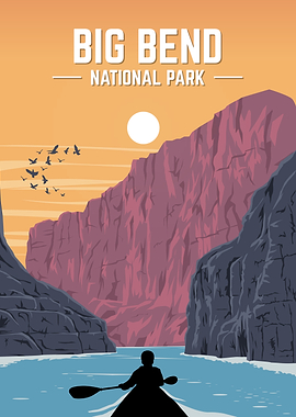 Big Bend National Park Vintage Poster