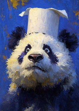 Panda Chef Painting