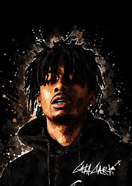 Playboi Carti Watercolor Portrait