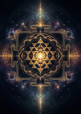 Celestial Sri Yantra of Eternal Illumination
