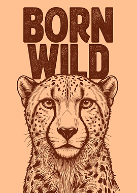 Born Wild Cheetah Portrait