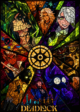 Deadlock Stained Glass Anime Poster