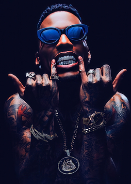 Man with Grillz and Tattoos