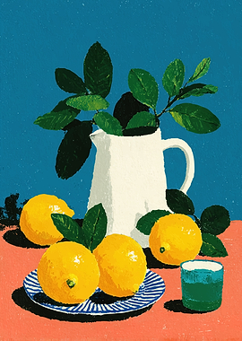 Still Life with Lemons and Pitcher