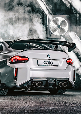 White BMW M2 with ADRO body kit