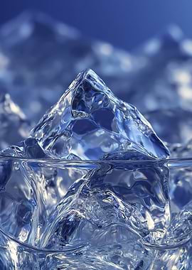 Abstract Ice Mountain