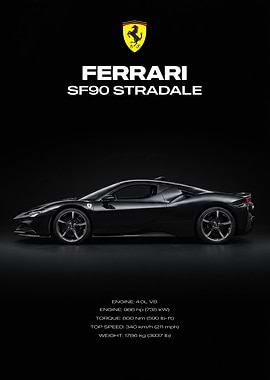Ferrari SF90 Stradale Black