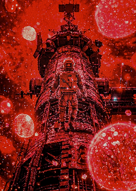 Astronaut in Red Space