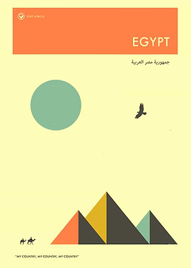 Minimalist Egypt Travel Poster