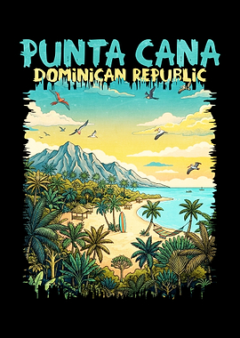 Punta Cana Tropical Beach Scene