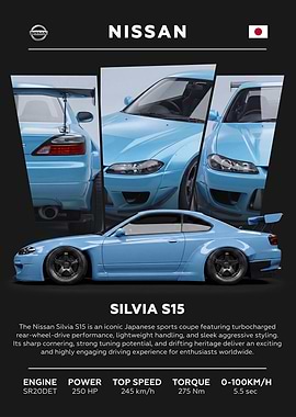 Nissan Silvia S15 Blue