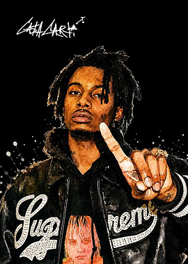 Playboi Carti Watercolor Portrait