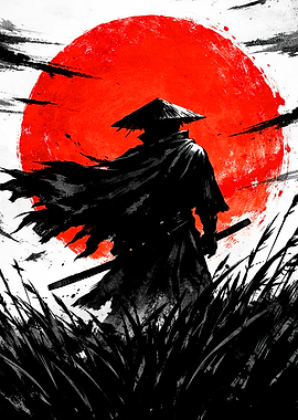 Samurai in Red Sun