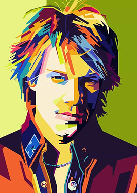 Jon Bon Jovi Pop Art Portrait