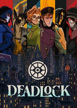 Deadlock Game Characters and Cityscape