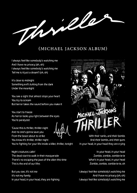 Michael Jackson Thriller Album Art