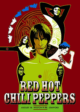 Red Hot Chili Peppers Concert Poster