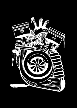 Mechanical Heart with Turbocharger