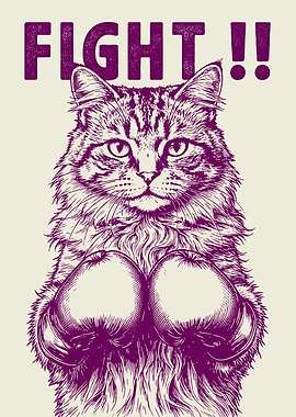 Boxing Cat 'FIGHT!!'