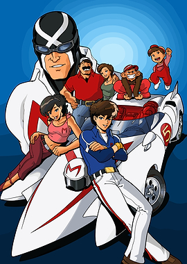 Speed Racer and Family with Mach 5