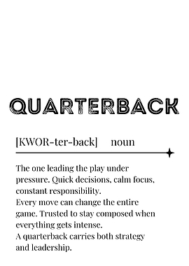 Quarterback Definition Art