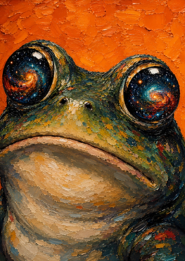 Frog with Galaxy Eyes