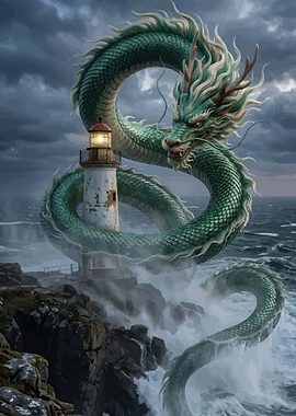 Dragon and Lighthouse