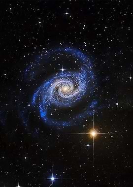 Whirlpool Galaxy in Space