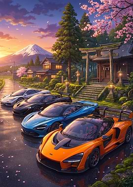 McLaren Car at Japanese Shrine