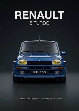 Renault 5 Turbo Poster