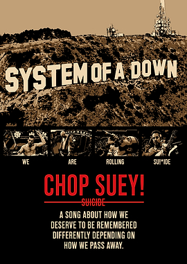 System of a Down Chop Suey Poster