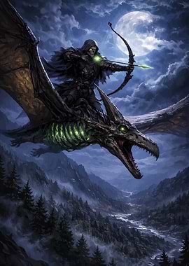 Undead Archer on Dragon