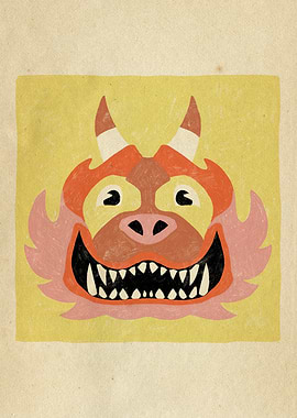 Dancing Diablitos - Monster Faces Illustrations