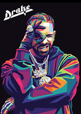 Drake Pop Art Portrait