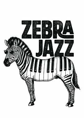 Zebra Jazz Piano Body