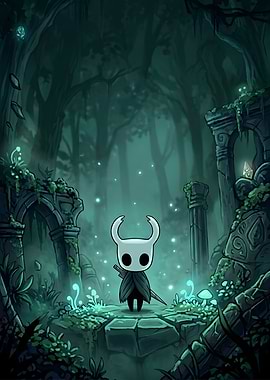 The Knight in a Ruined Forest
