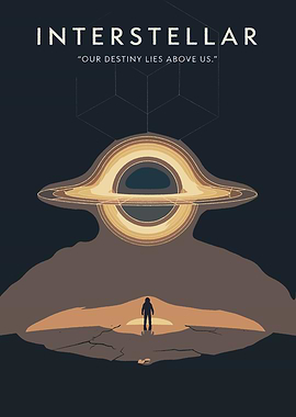 Interstellar Black Hole Astronaut Poster