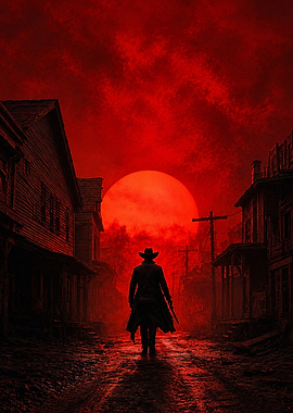 Cowboy in a Red Apocalypse