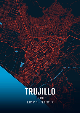 Trujillo Peru City Map