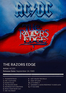 AC/DC The Razors Edge Album Art